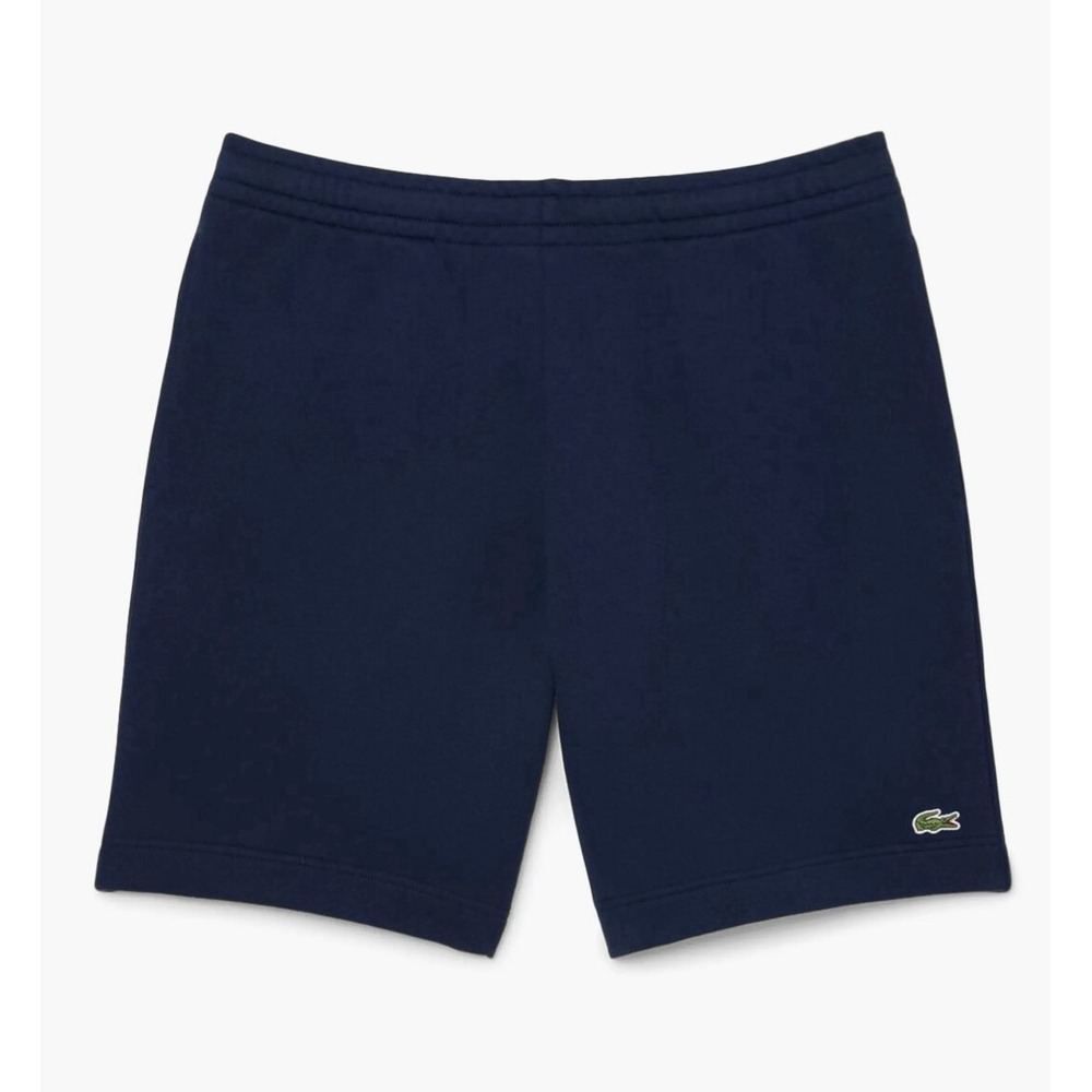 Lacoste Sport Sport Fleece Sweat Shorts Navy Blue Large Logo